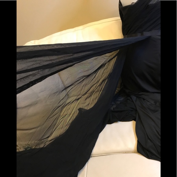 NEW Monique Lhuillier Gorgeous Black Maxi Gown size 14 - Picture 10 of 14